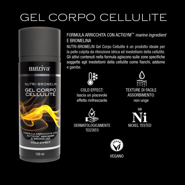 Nutriva Nutri-Bromelin Gel Corpo Cellulite