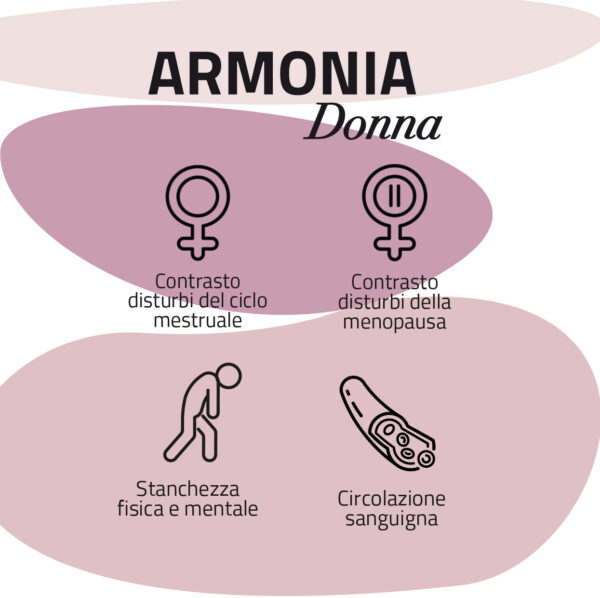 Nutriva Armonia Donna Integratore alimentare con Dioscorea e Angelica, utili per il contrasto dei disturbi del ciclo mestruale e della menopausa CLAIM