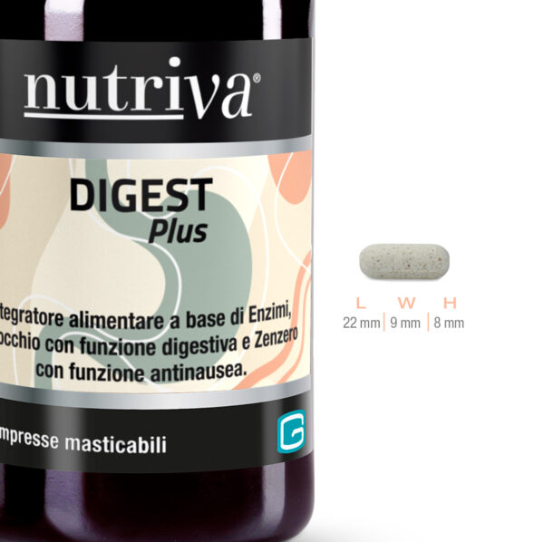 Nutriva Digest Plus Funzione Digestiva Azione antinausea Eliminazione dei gas