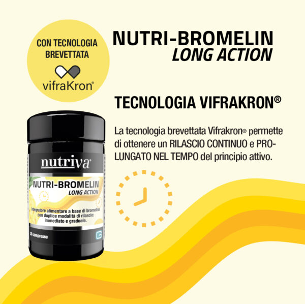 NUTRIVA NUTRI-BROMELIN è un integratore alimentare a base di Bromelina da Ananas ed estratto di Ananas.